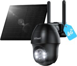 ieGeek S11 Nero Telecamera 4G Solare | Senza WiFi, SIM Inclusa
