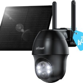 ieGeek S11 Nero Telecamera 4G Solare | Senza WiFi, SIM Inclusa