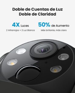 Alternative view of Telecamera Sorveglianza Solare 2K Nero | ieGeek 360° PTZ