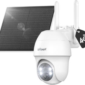 ieGeek S11 Telecamera 4G Solare | Senza WiFi con SIM Inclusa