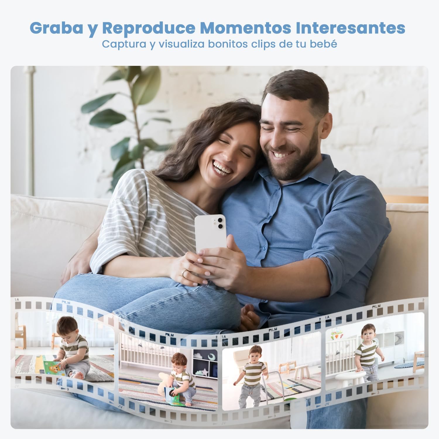 ieGeek Baby Monitor 2K con Schermo 5" e Tracciamento 360° - immagine 3