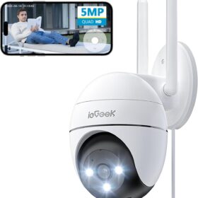 ieGeek ZS-GQ4 Telecamera PTZ 360° WiFi 5MP Esterno Dual Band