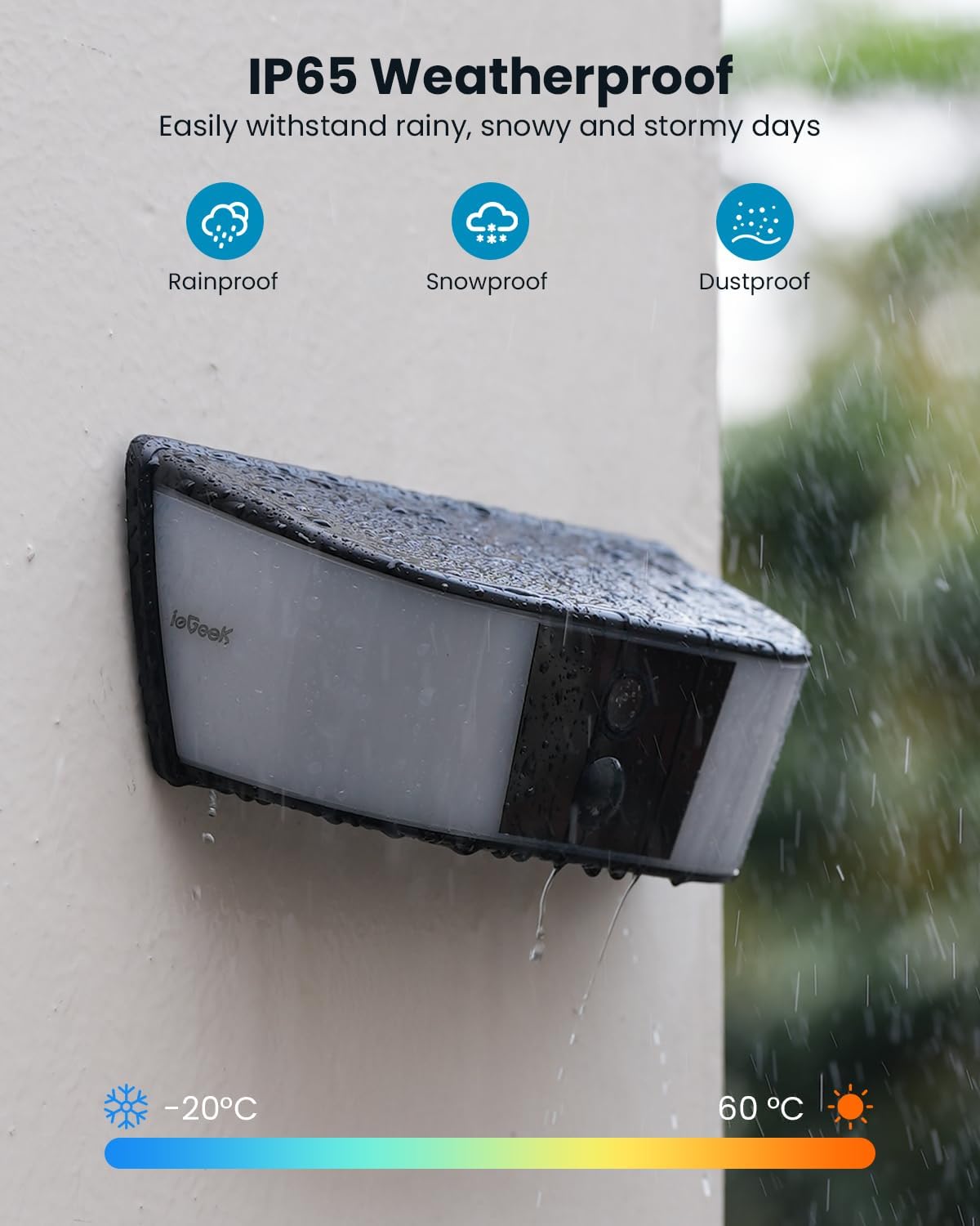 ieGeek S4 Telecamera Solare con Faro 2K 160 Lumen Integrato - immagine 4